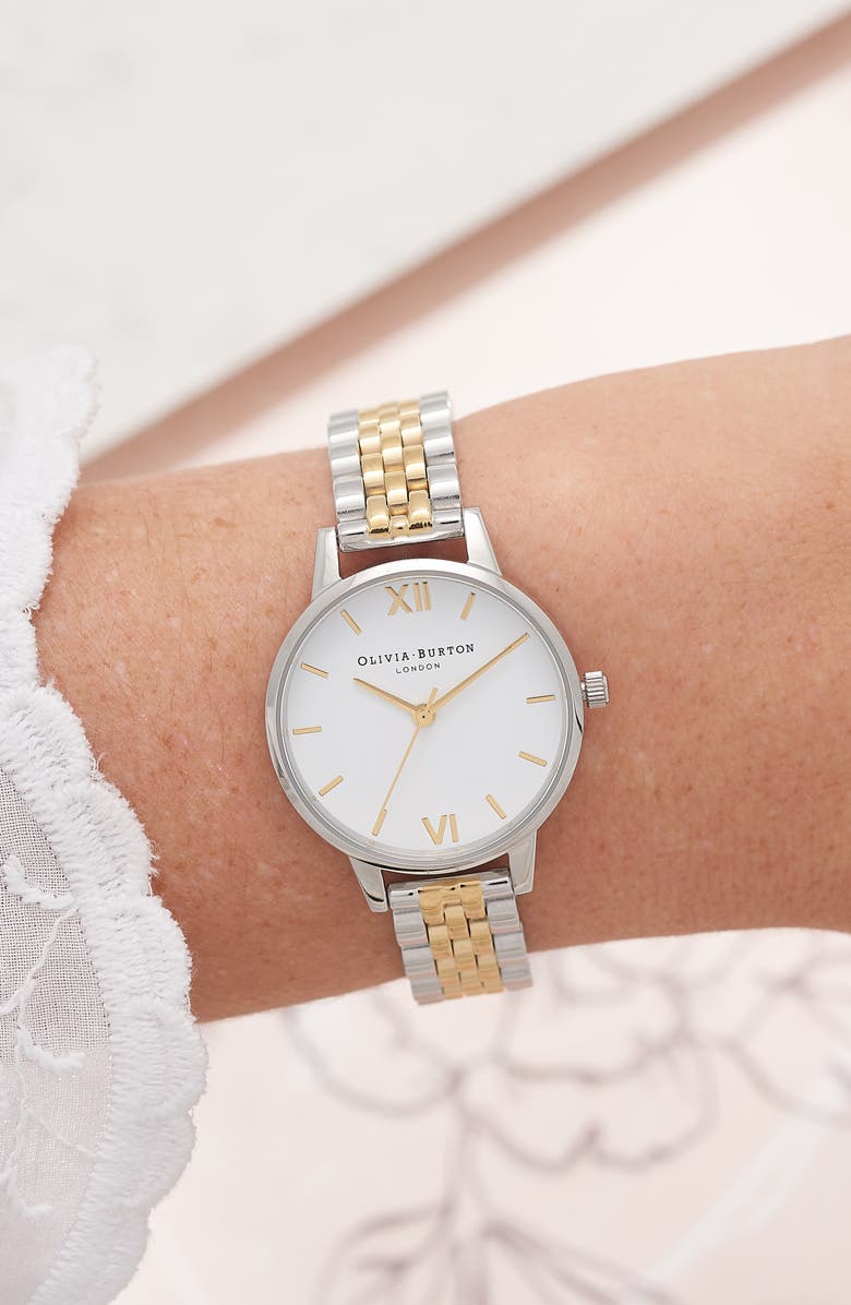 Olivia Burton Midi Round Bracelet Watch, 30mm, Alternate, color, 