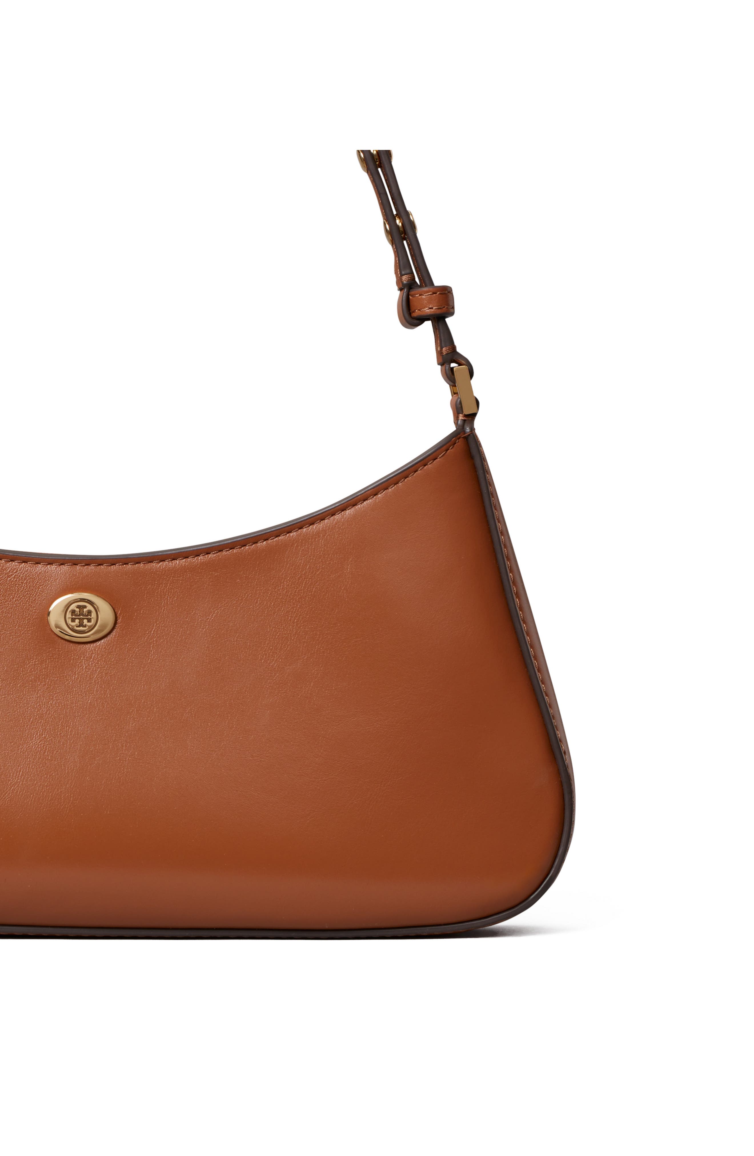 Robinson Leather Zip Top Shoulder Bag, Alternate, color, AGED TAN