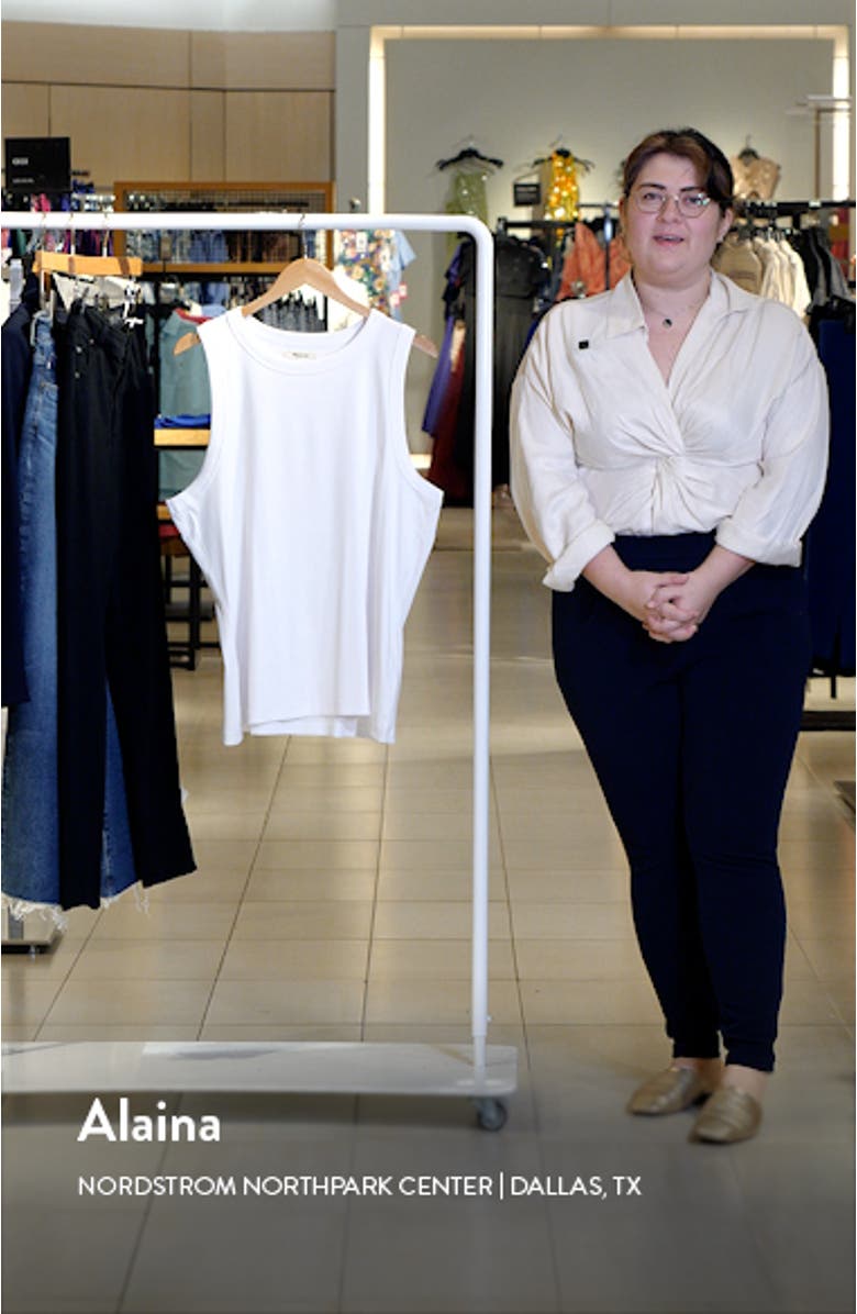 Supima<sup>®</sup> Cotton Rib Cutaway Tank, sales video thumbnail