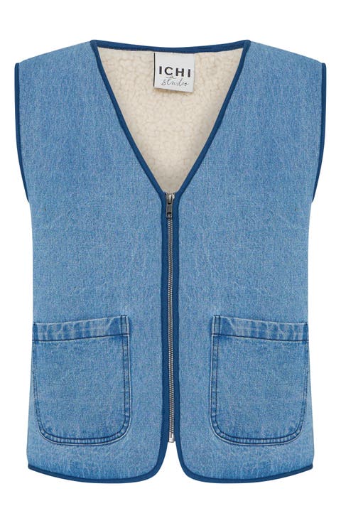 Faux Shearling Lined Vest