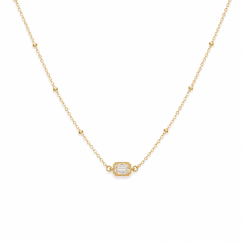 Delicate Solitaire Necklace