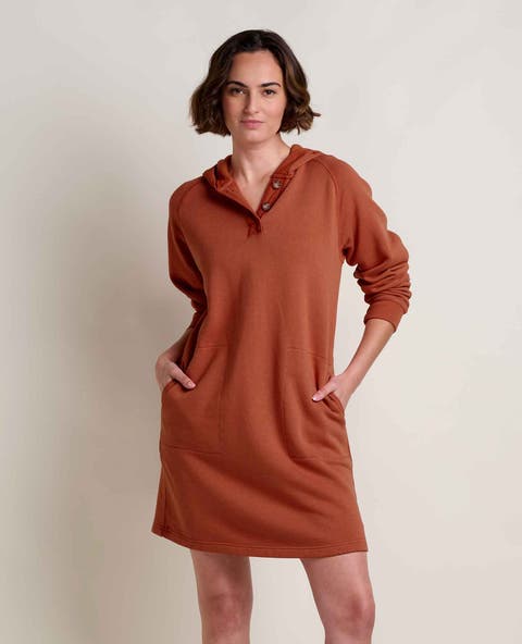 Fernscape Long Sleeve Hooded Dress