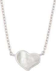 Jan Leslie Single Heart 18" Necklace Set In Sterling Silver