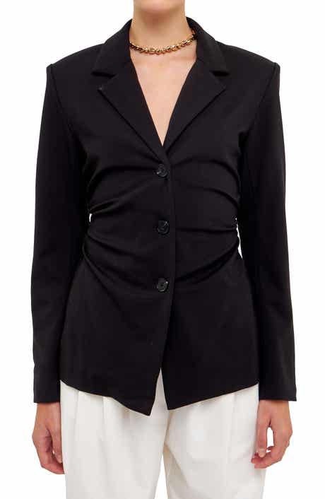 Ruched Blazer