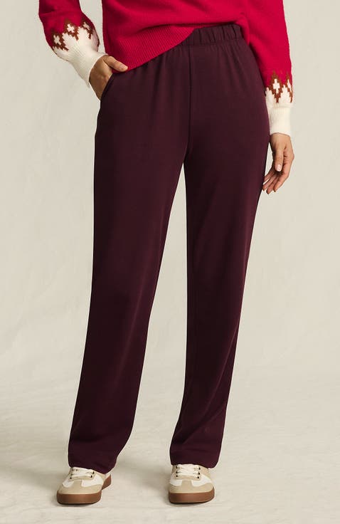 Plus Size Sport Knit High Rise Pants