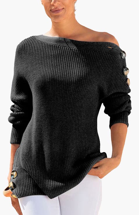 Button Detail Sweater