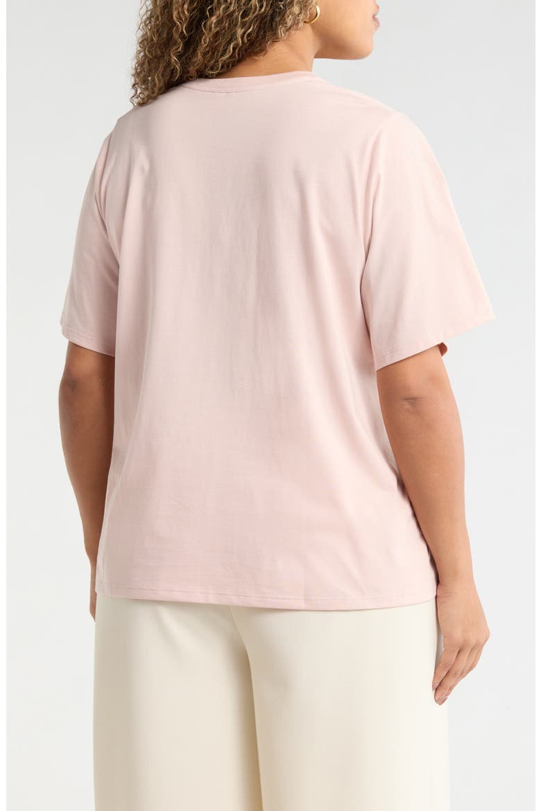 Relaxed Fit Pima Cotton Crewneck T-Shirt, Alternate, color, PINK SEPIA