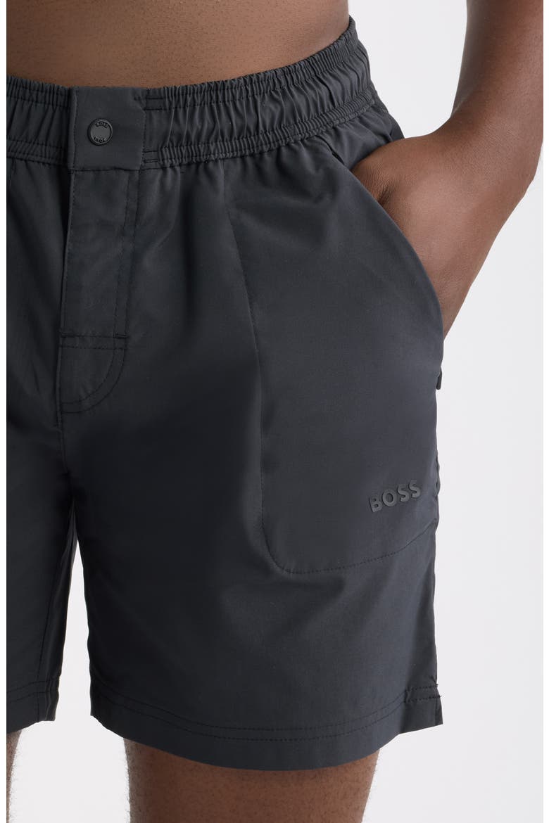 Flux Swim Trunks, Alternate, color, BLACK