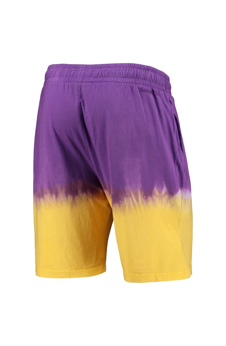 Mitchell & Ness Men's Mitchell & Ness Purple/Gold LSU Tigers Tie-Dye Shorts, Alternate, color, Purple