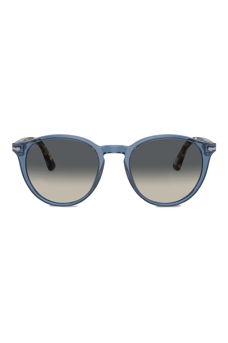 Phantos 52mm Gradient Round Sunglasses, Main, color, NAVY