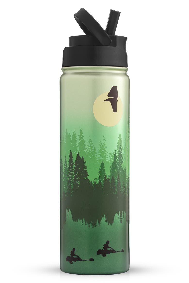 Star Wars Endor 22-Ounce Stainless Steel Water Bottle, Alternate, color, GREEN