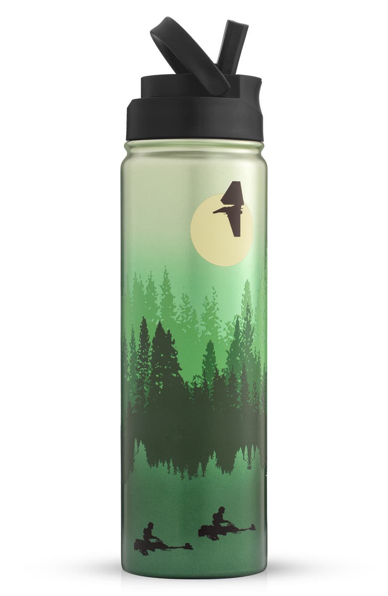JoyJolt Star Wars Endor 22-Ounce Stainless Steel Water Bottle, Alternate, color, Green
