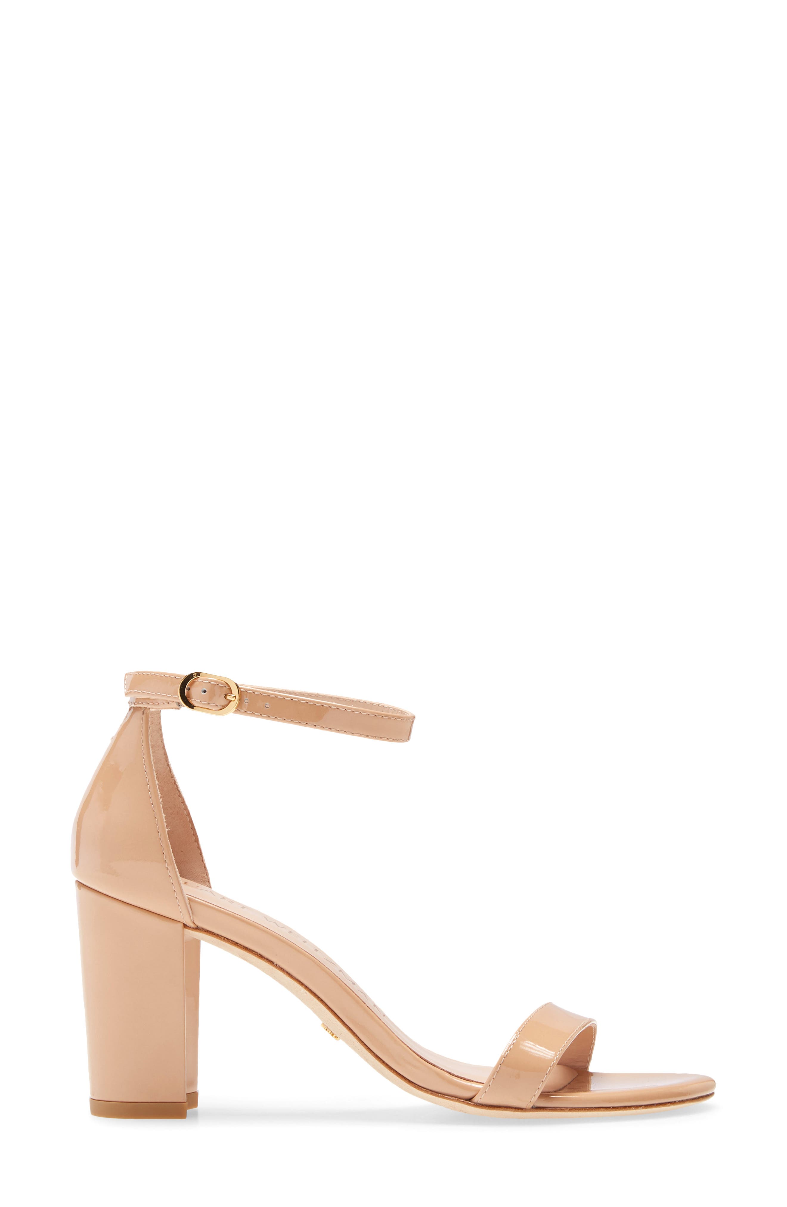 NearlyNude Ankle Strap Sandal, Alternate, color, ADOBE