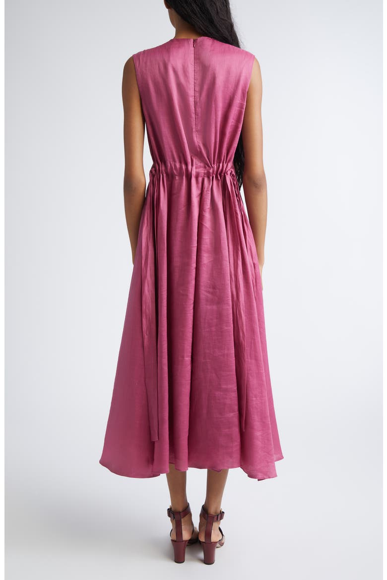 Aquile Canvas Midi Dress, Alternate, color, CYCLAMEN