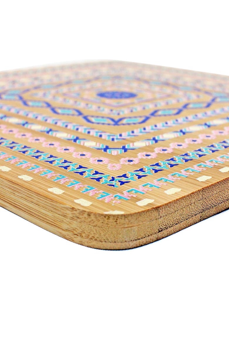 BergHOFF Bamboo Multi-Colored Trivet - Set of 4, Main, color, Natural