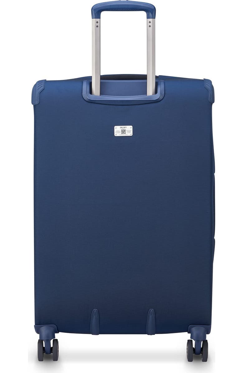 Delsey Paris Helium DLX 3-Piece Set (20/25/29) Softside Expandable Luggage with Spinner Wheels, Alternate, color, Navy Blue