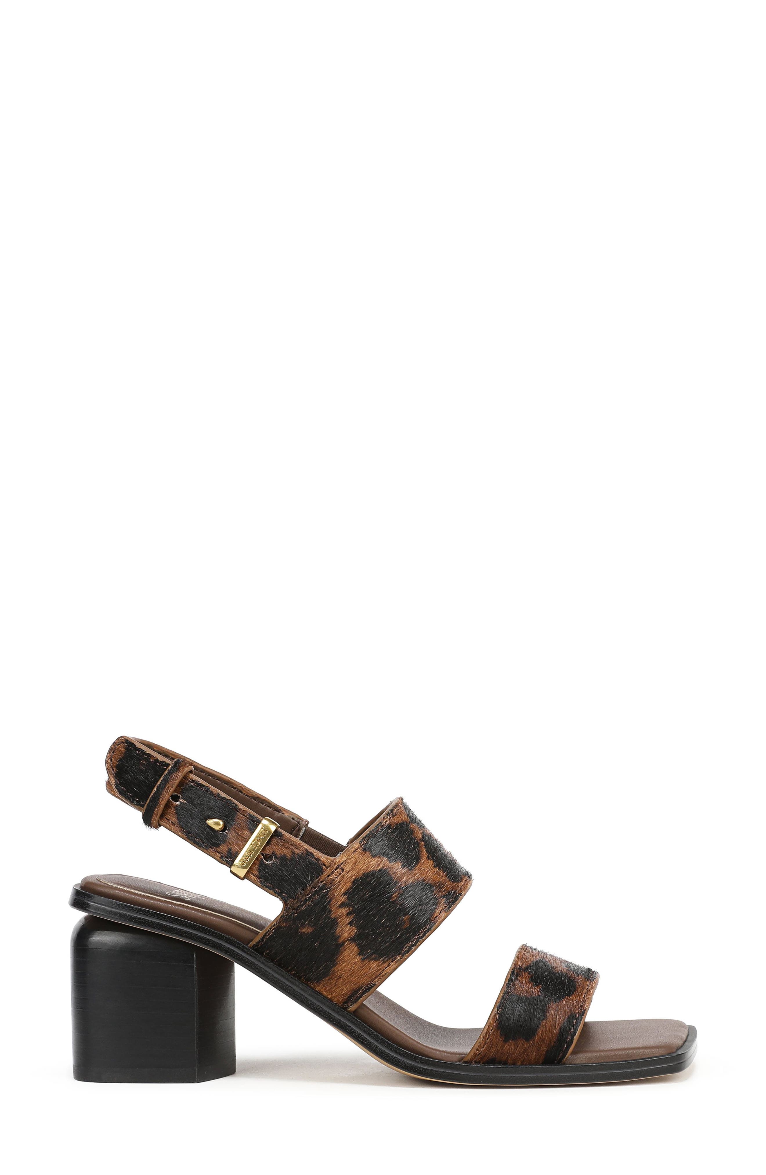 Rory Genuine Calf Hair Slingback Sandal, Alternate, color, BROWN