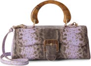 Brahmin Dayan Snakeskin Embossed Leather Satchel