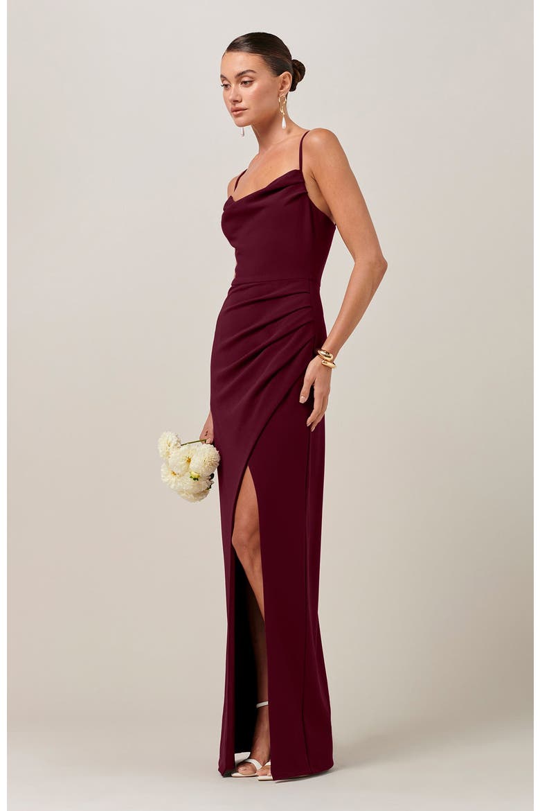 Gemma Dress, Alternate, color, Burgundy