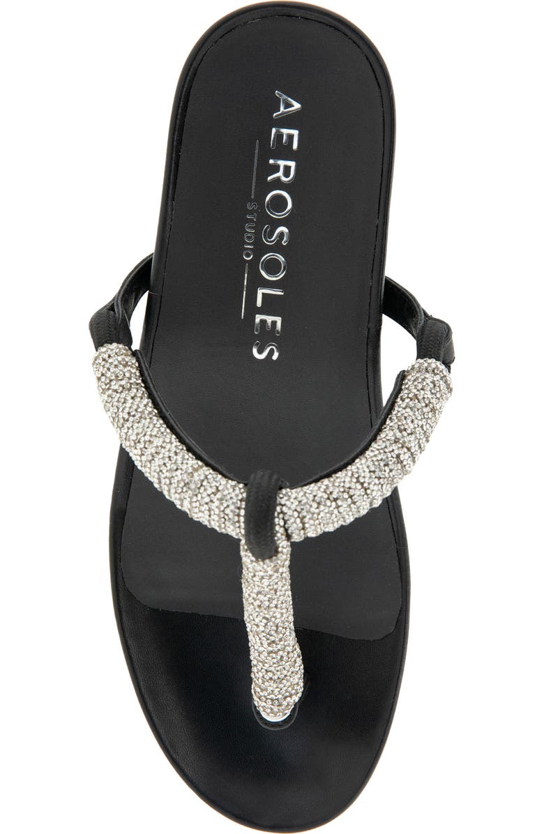 Aerosoles Crystal Rope Sandal, Alternate, color, Crystal/ Black Rope