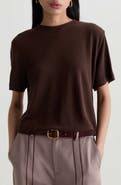 AG Charli Boxy Linen Blend T-Shirt