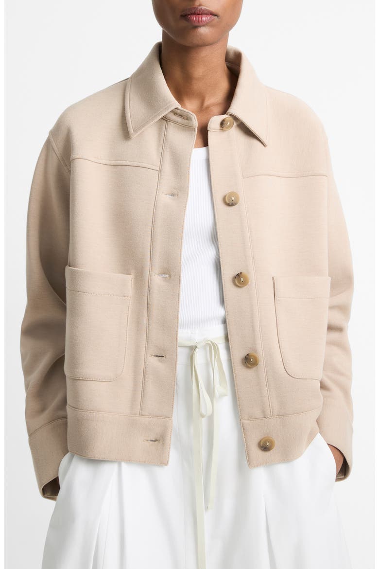 Crop Jacket, Main, color, LIGHT SANDBAR
