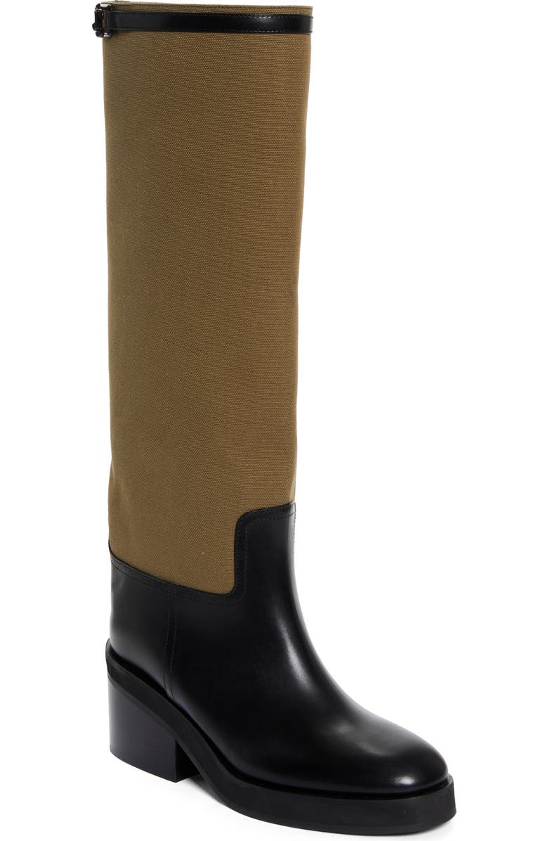 Jimmy Choo Yasmin Mixed Media Knee High Boot, Main, color,