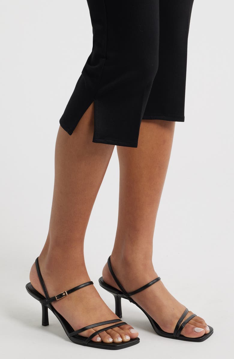 Open Edit Rania Square Toe Sandal, Alternate, color, Black