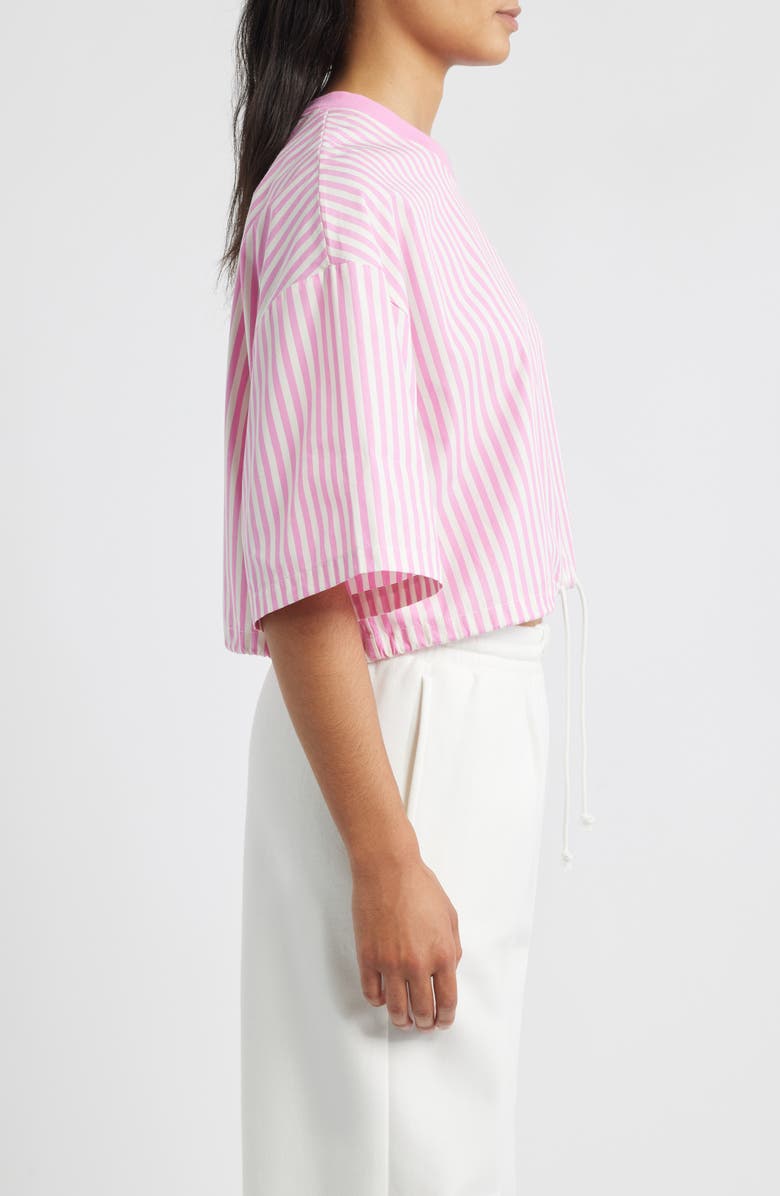 Nike Sportswear Stripe Cotton Poplin Shirt, Alternate, color, Playful Pink/ Sail/ Sail