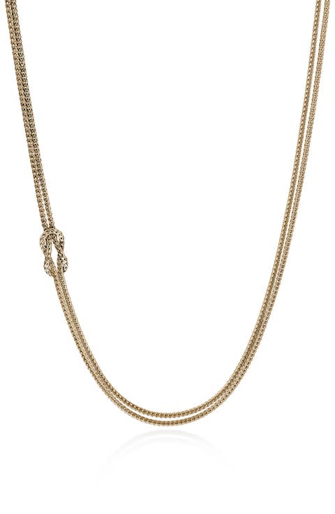 Love Knot 14K Gold Necklace