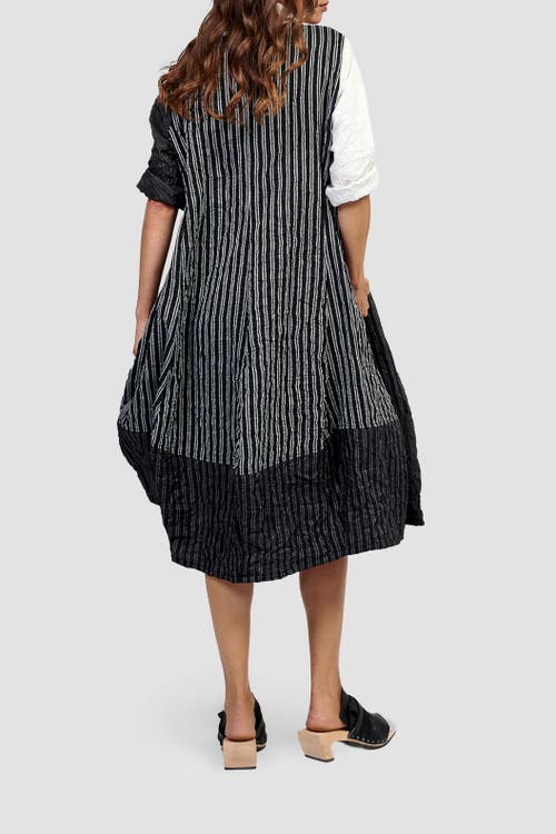 ALEMBIKA ALEMBIKA PATCHWORK COCOON SHIRT-DRESS