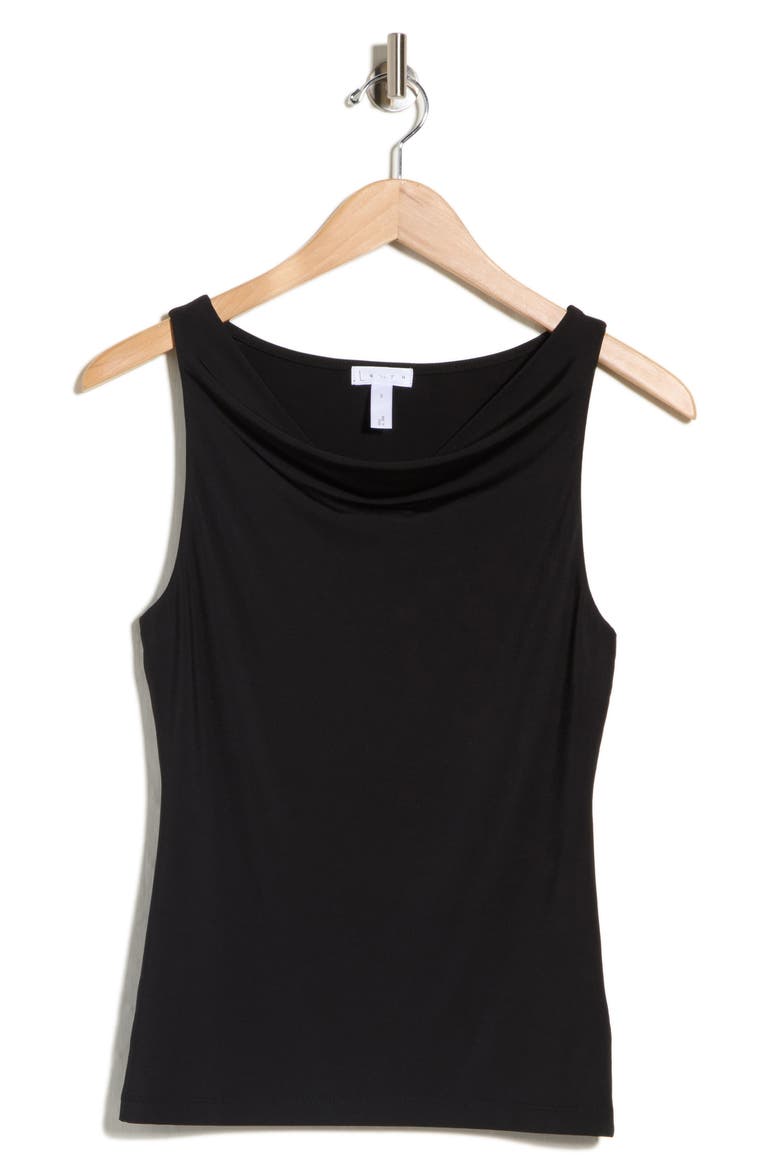 Cowl Neck Sleeveless Knit Top, Alternate, color, BLACK