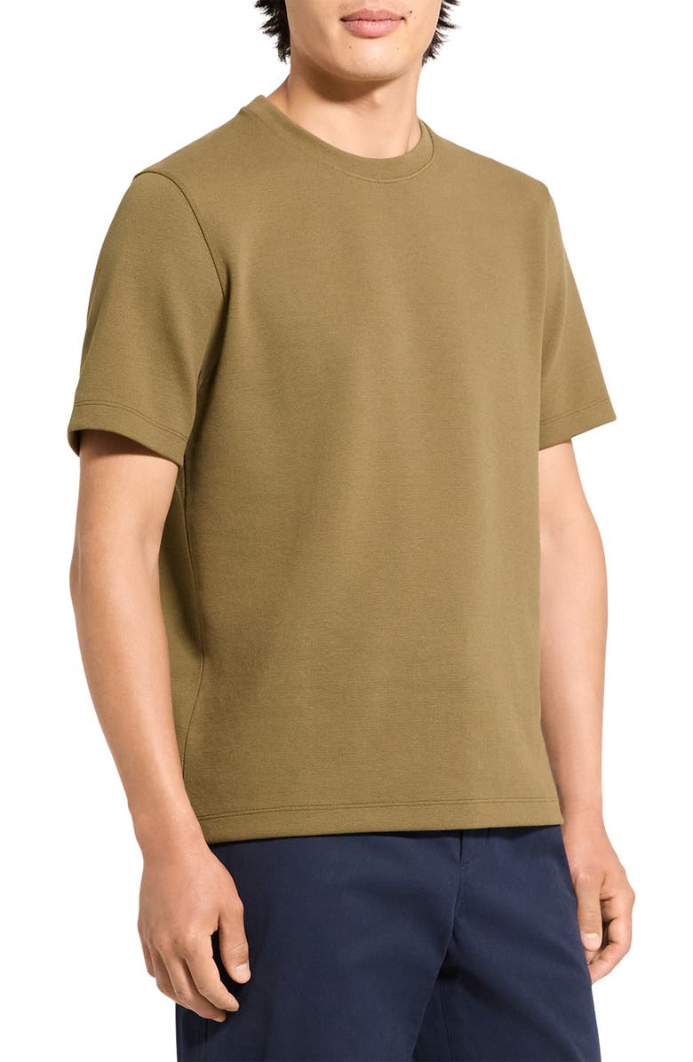 Theory Delroy Double Piqué Crewneck T-Shirt, Alternate, color, Duffle