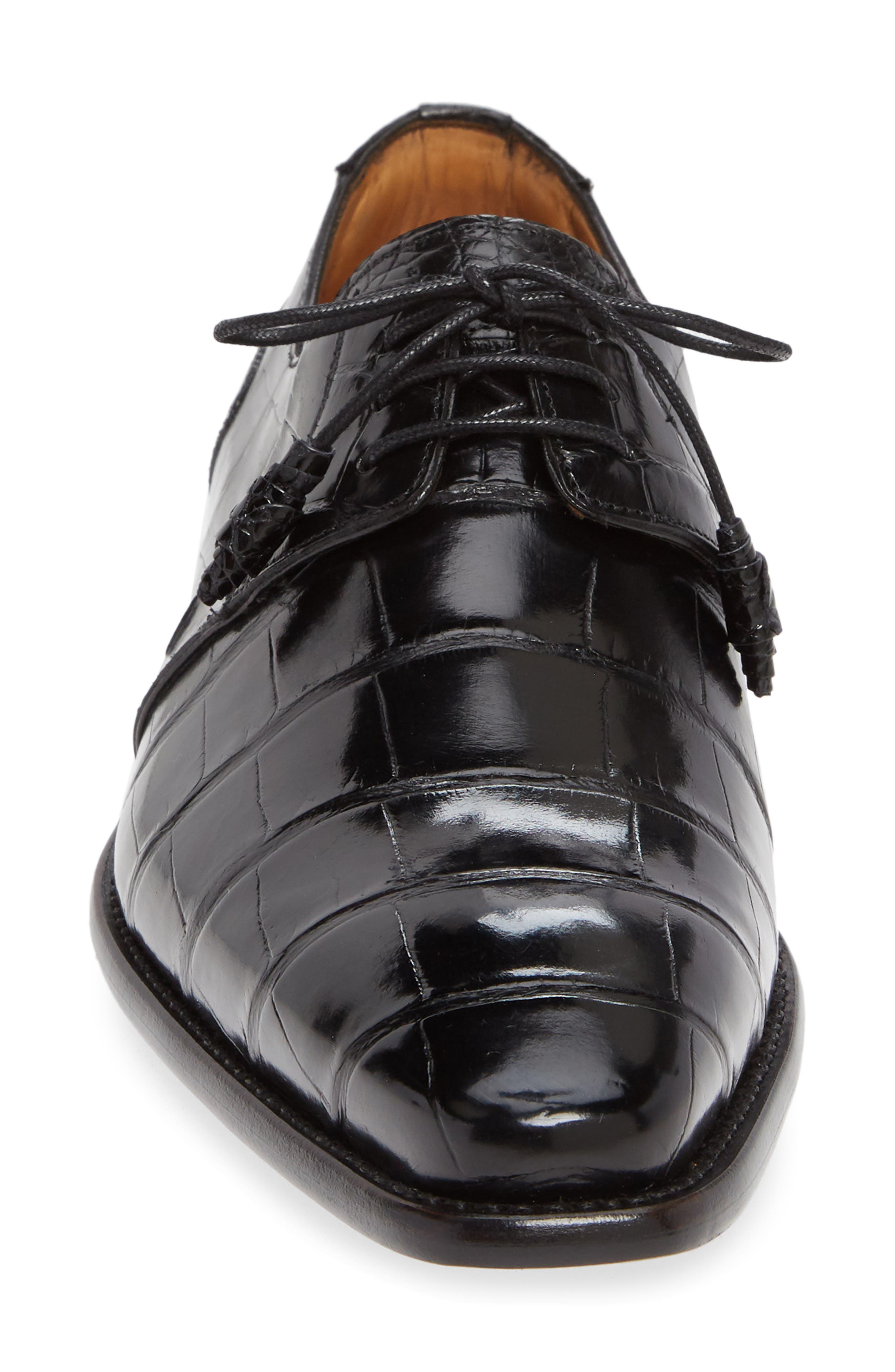 Mezlan Moscow Genuine Alligator Leather Derby, Alternate, color, 