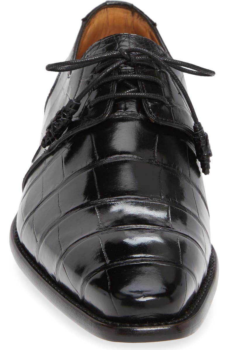 Mezlan Moscow Genuine Alligator Leather Derby, Alternate, color,