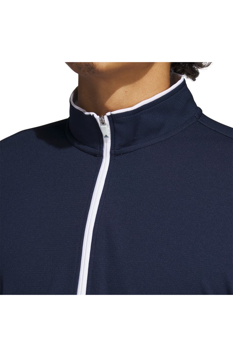 adidas Golf Quarter Zip Recycled Polyester Golf Pullover, Alternate, color,