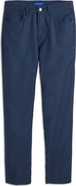 Scotch & Soda Dobby Stretch Cotton Straight Leg Pants
