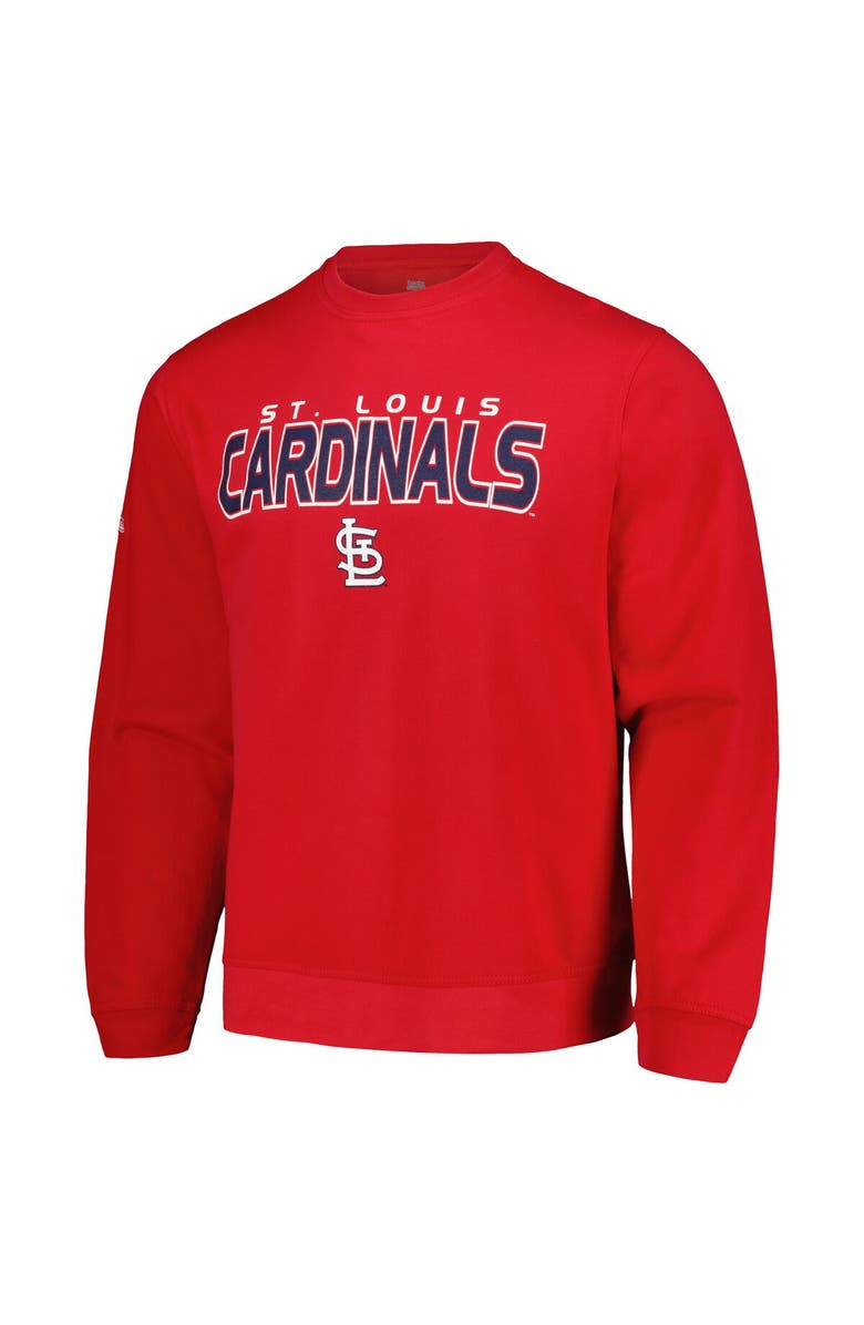 STITCHES Men's Stitches Red St. Louis Cardinals Pullover Sweatshirt, Alternate, color, Red