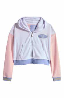 Vintage Havana Kids' Winged Heart Patch Zip Hoodie