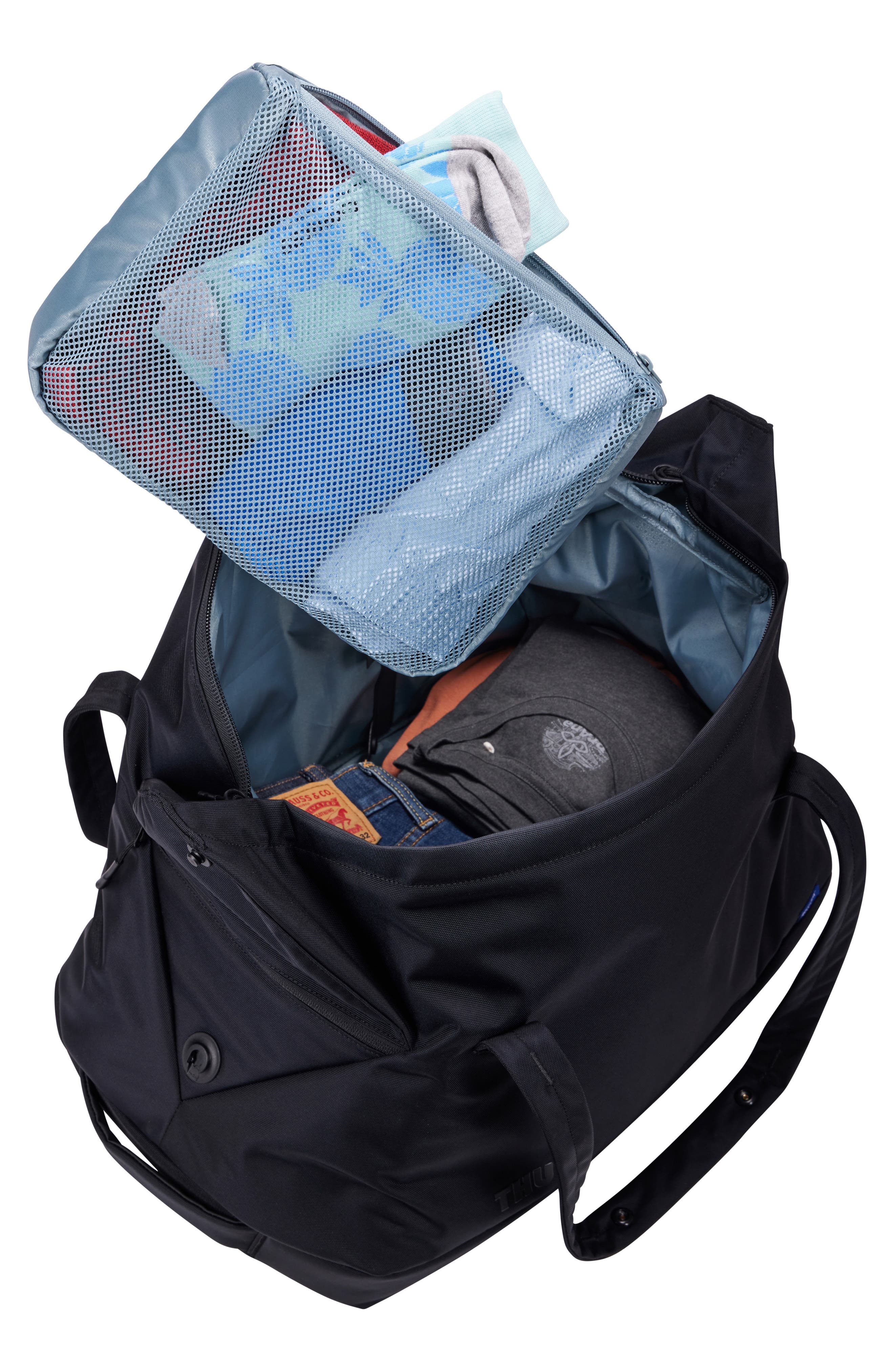 Thule Subterra 2 Water Resistant Duffel Bag, Alternate, color, Black