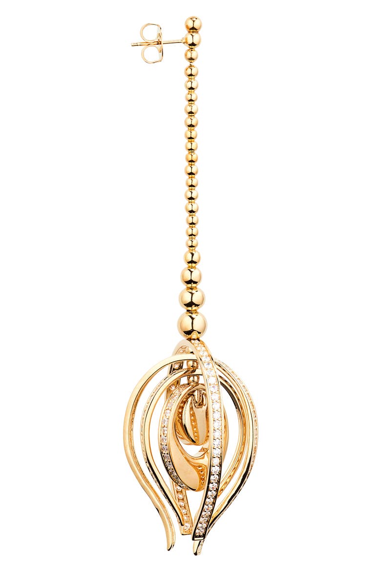 Muse Drop Earrings, Alternate, color, GOLD