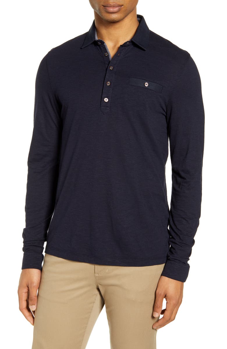 Ted Baker London Slim Fit Slub Jersey Polo, Main, color,