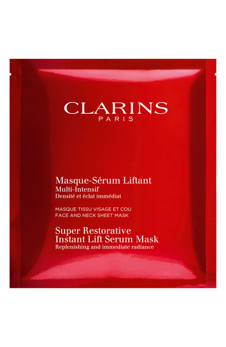 Clarins 5-Pack Super Restorative Instant Lift Serum Mask, Main, color, 
