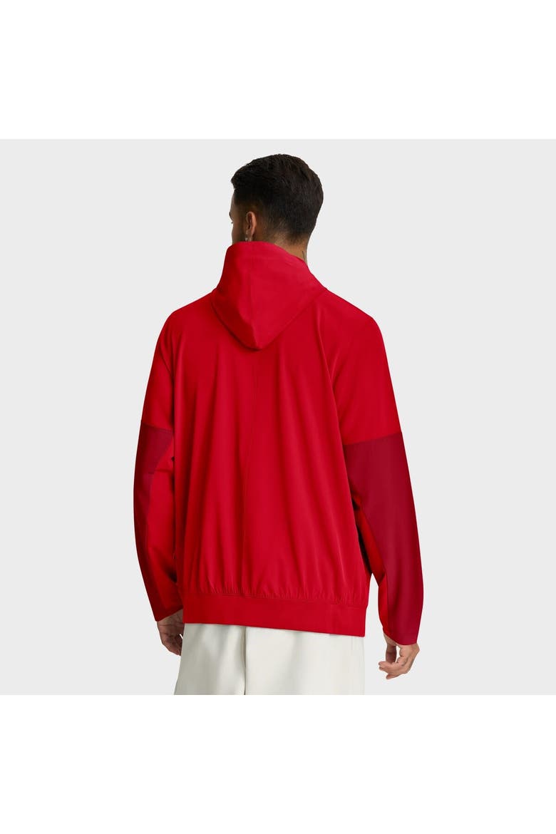 Men's Nike Red Georgia Bulldogs Anorak Half-Zip Hoodie Jacket, Alternate, color, Red