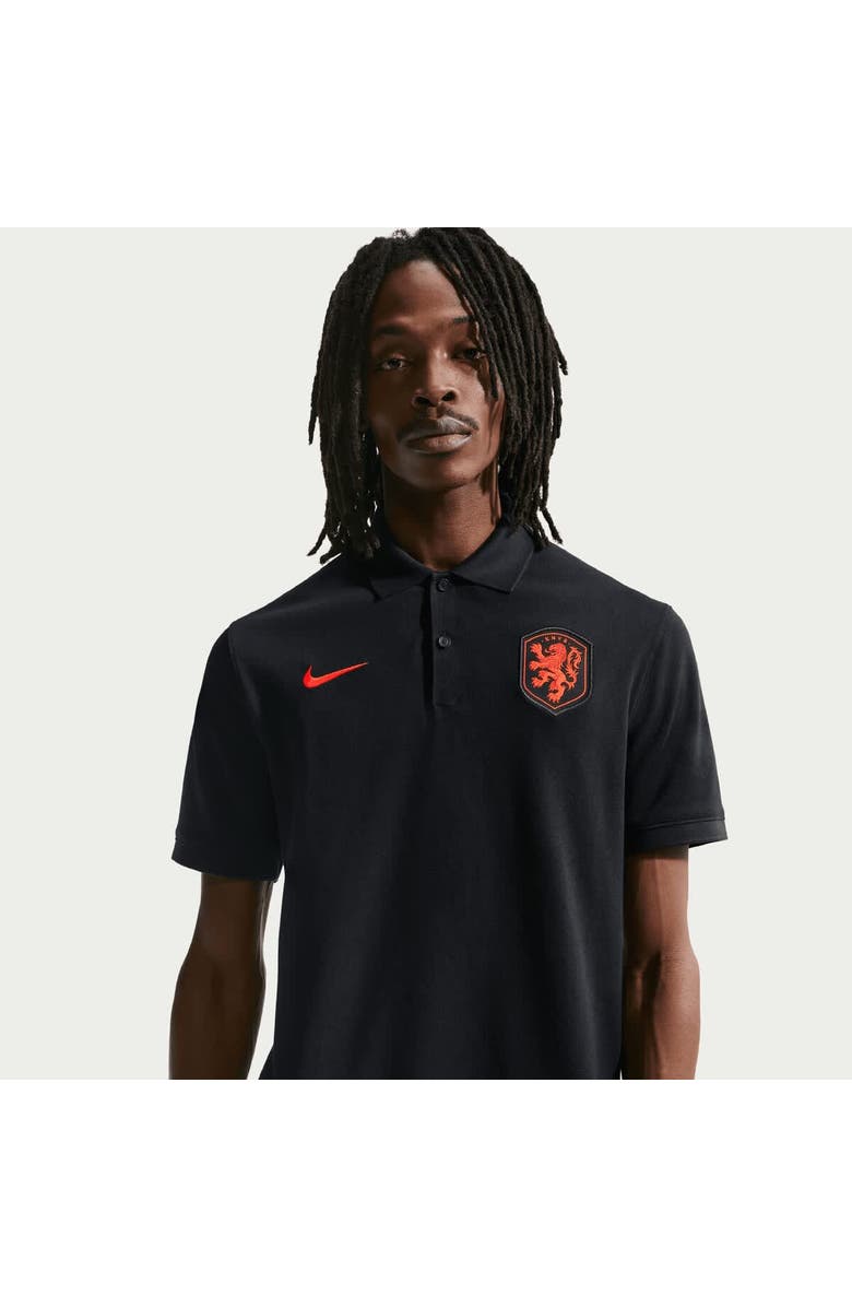 Nike Men's Nike Black Netherlands National Team Dri-FIT Polo, Alternate, color, Black