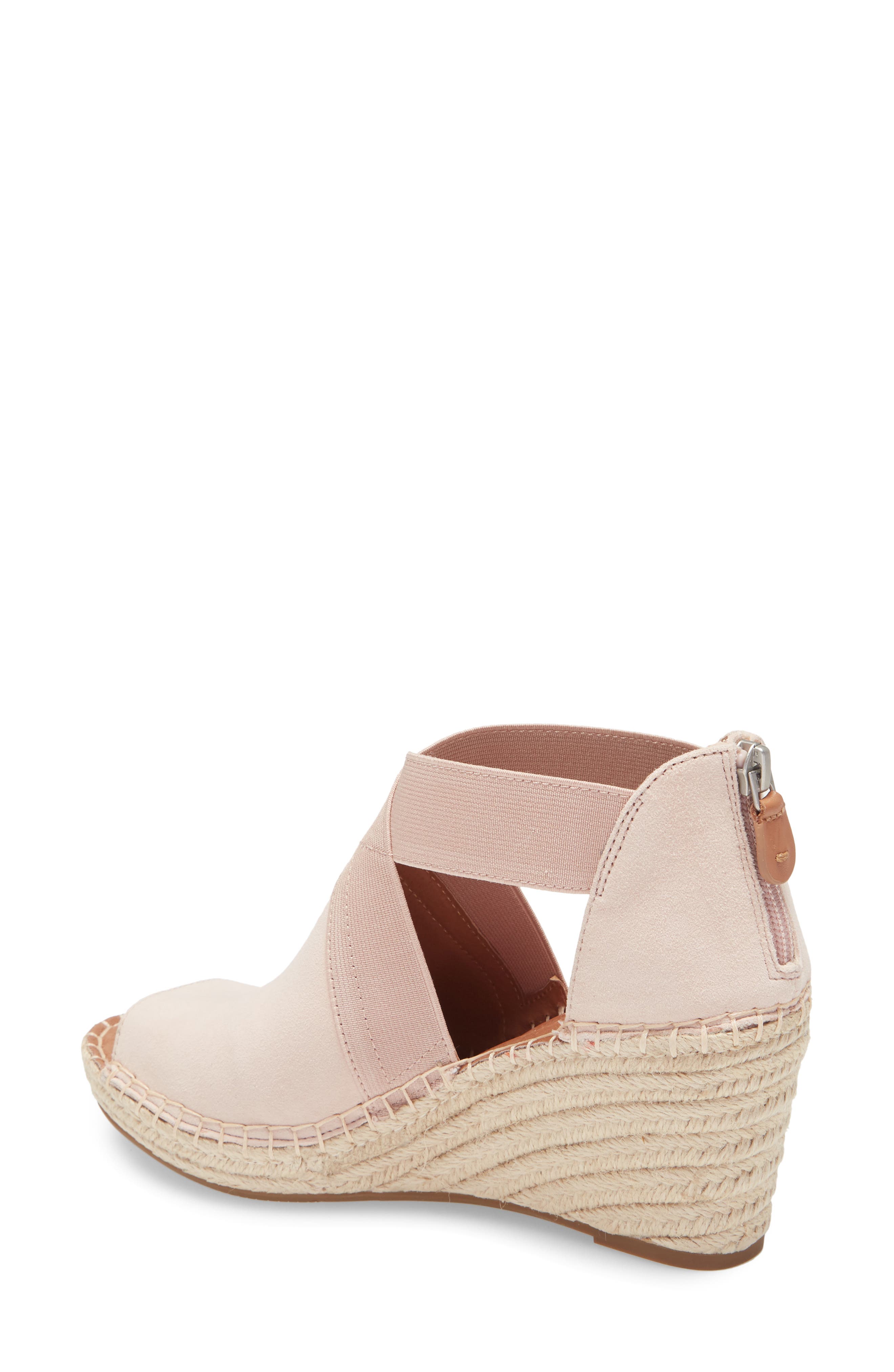 Signature Colleen Wedge Sandal, Alternate, color, PINK SUEDE