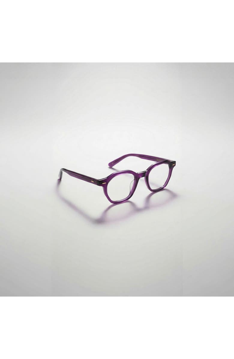 NCMPRBL Haze 46mm Geometric Eyeglasses, Main, color, Smoked Violet