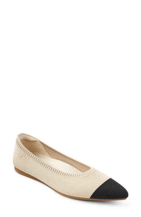 Aria 5°Pointed-Toe Ballet Flats