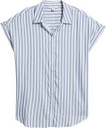 beachlunchlounge Kenzie Stripe Short Sleeve Button-Up Shirt