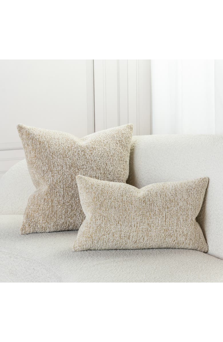 Elaine Smith Comfort Honey Luxe Chenille Indoor & Outdoor Woven Accent Pillow, Alternate, color, Honey